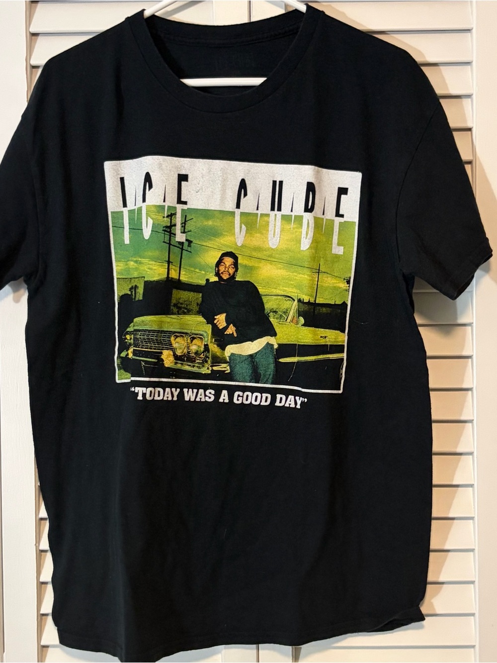 Vintage Ice Cube "Today Was a Good Day" Black Graphic T‑Shirt